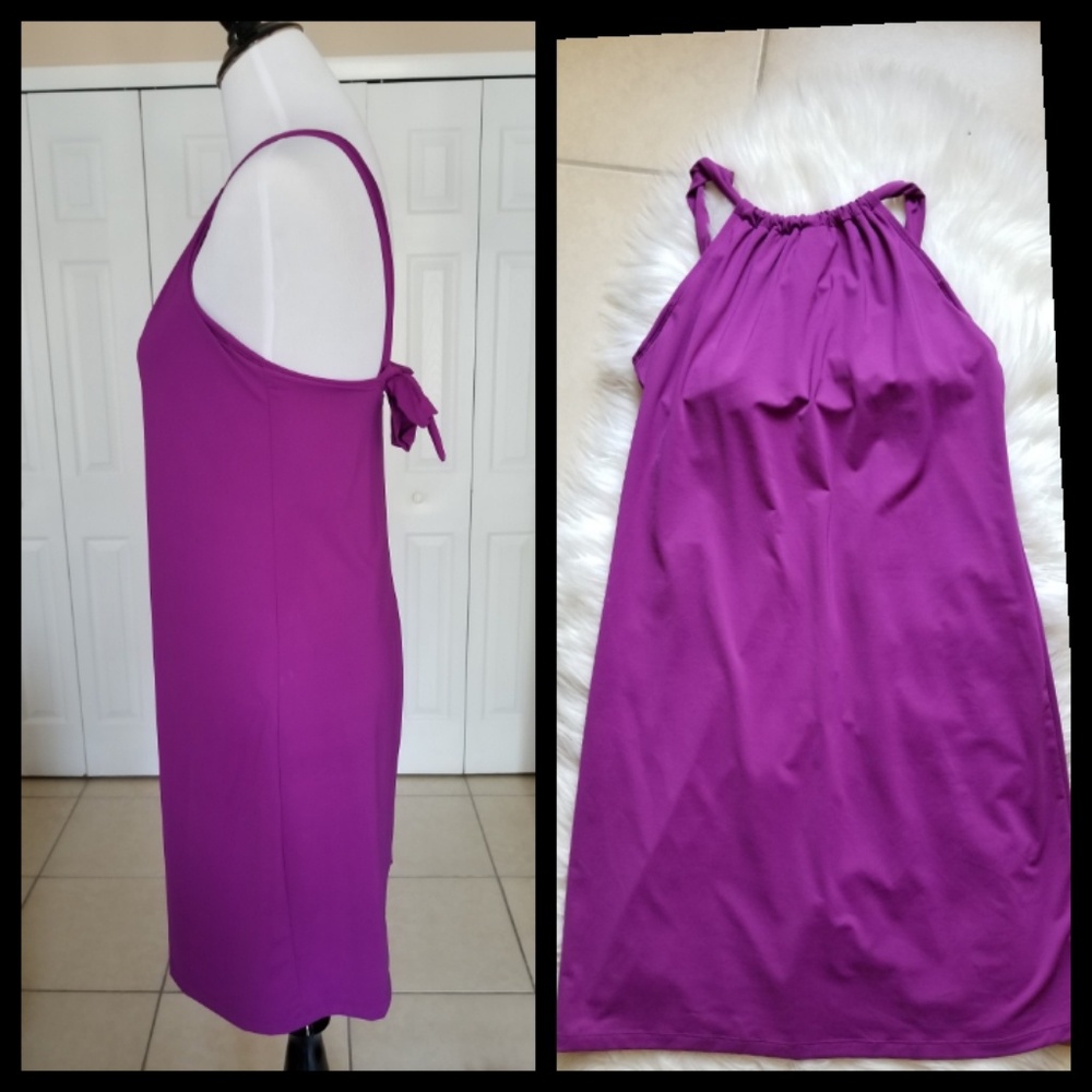 ATHLETA KOKOMO RASSBERRY SWIM DRESS - Picture 3 of 5